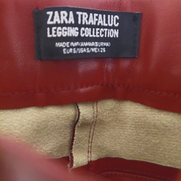 Zara Trafaluc Faux Leather Legging - Picture 2 of 3